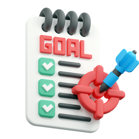 Goal target  3D Icon