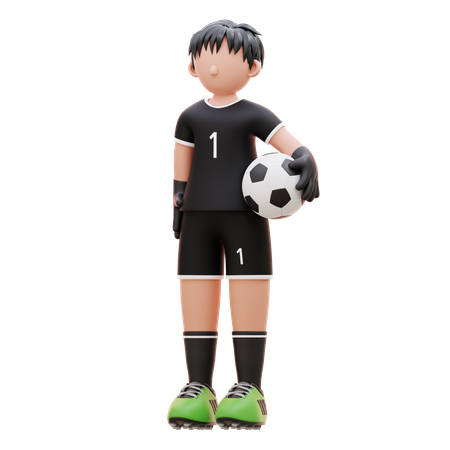 Goalkeeper  3D Illustration
