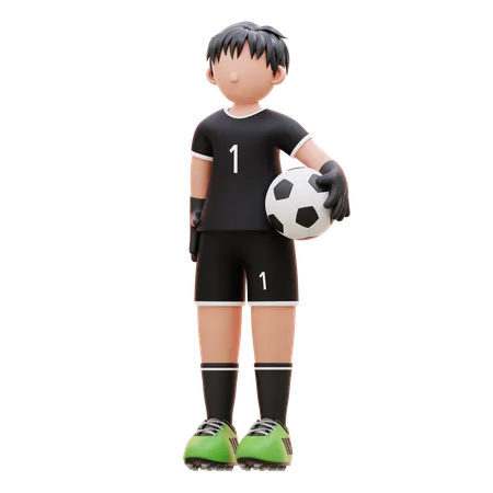 Goalkeeper  3D Illustration