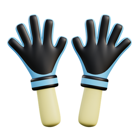 Goalkeeper Gloves 3D Icon