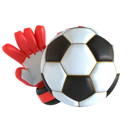 3 D Goalkeeper Gloves Icon For Sport Design 3D Icon