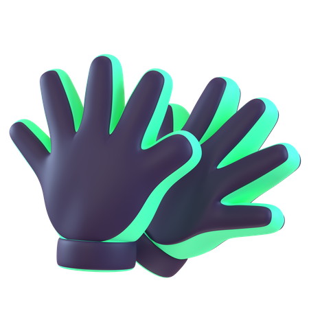 Goalkeeper Gloves 3D Icon