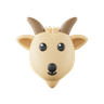 3d goat emoji