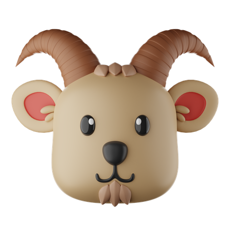 염소 이모티콘  3D Icon