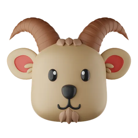 염소 이모티콘  3D Icon