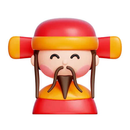 God of Wealth  3D Icon