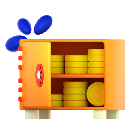 골 코인 안전  3D Icon