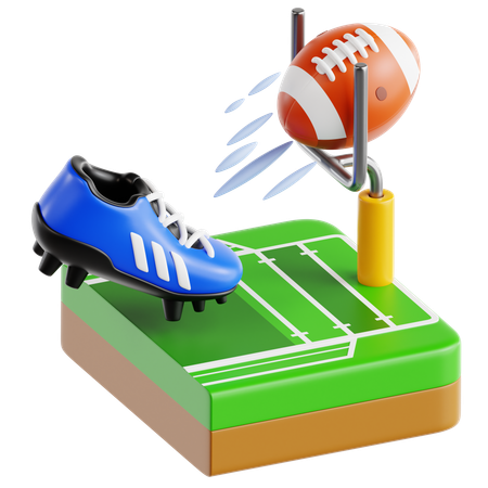 Gol de campo  3D Icon