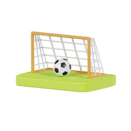 Gol no futebol  3D Icon