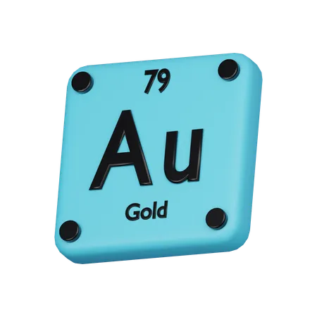 Gold Element 3 D Icon 3D Icon
