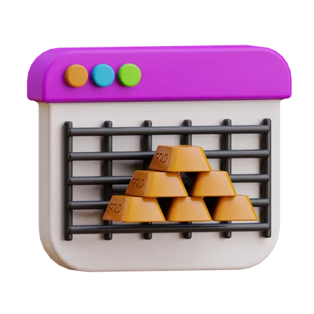 금  3D Icon