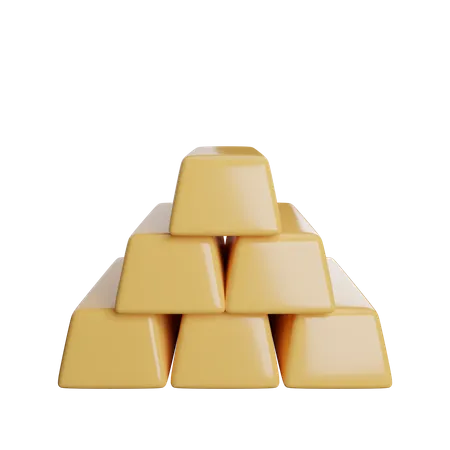 Gold Finance Symbol 3D Illustration