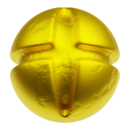 Gold Abstract Shapes  3D Icon