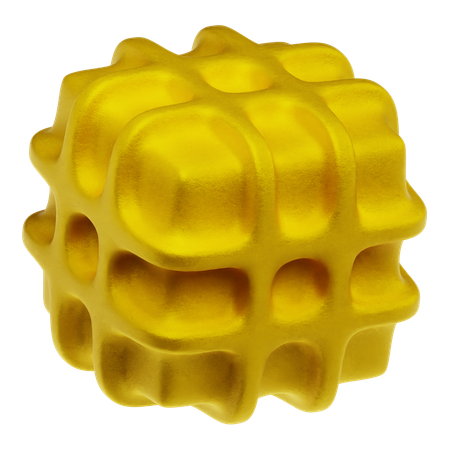 Goldene abstrakte Formen  3D Icon