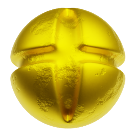 Goldene abstrakte Formen  3D Icon