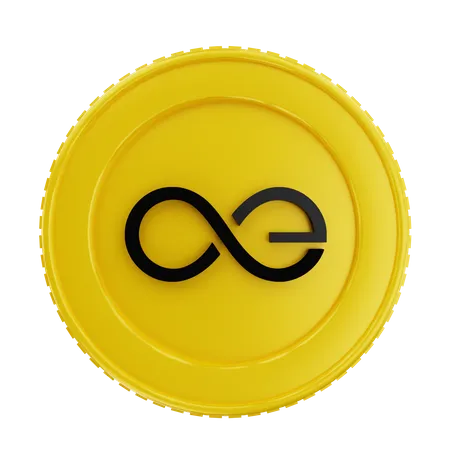 Gold Arternity Coin  3D Icon