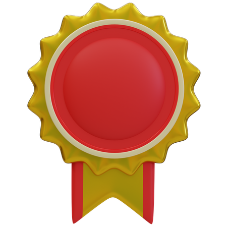 Gold Award Badges  3D Icon