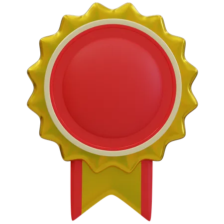 Gold Award Badges  3D Icon