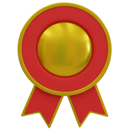 Gold Award Badges  3D Icon