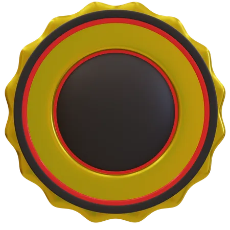 Gold Award Badges  3D Icon