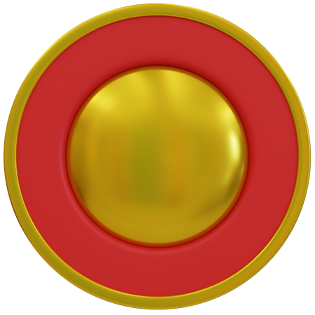 Gold Award Badges  3D Icon