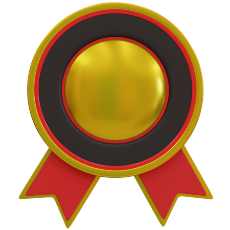 Gold Award Badges  3D Icon