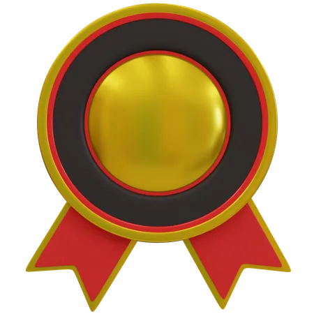 Gold Award Badges  3D Icon