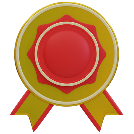 Gold Award Badges  3D Icon