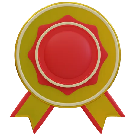 Gold Award Badges  3D Icon