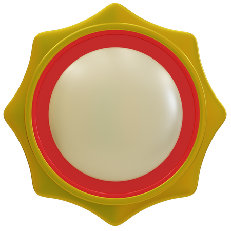 Gold Award Badges  3D Icon