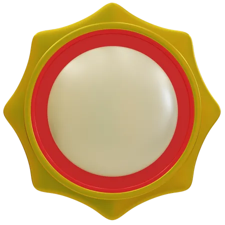 Gold Award Badges  3D Icon