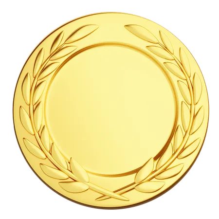 Gold Badge  3D Icon