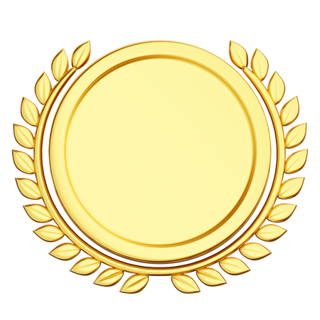 Gold Badge  3D Icon