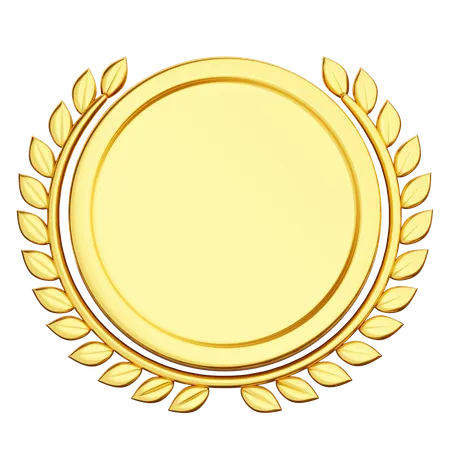 Gold Badge  3D Icon