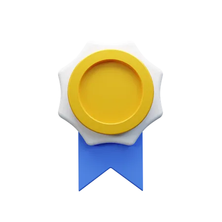 Gold Badge  3D Icon