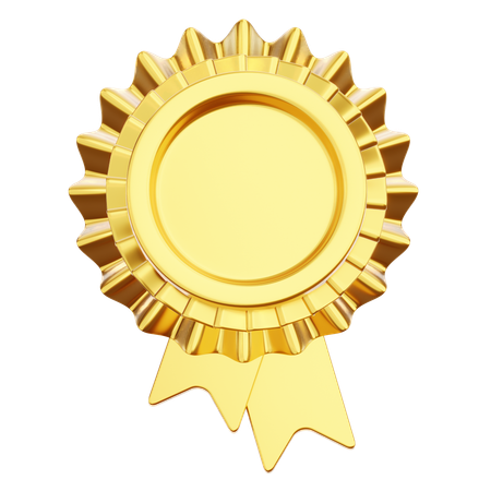 Gold Badge  3D Icon