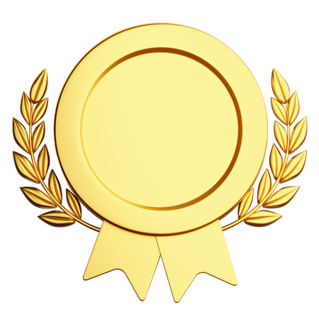Gold Badge  3D Icon
