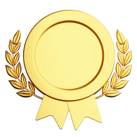 Gold Badge  3D Icon