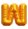 Gold Balloon Letter W