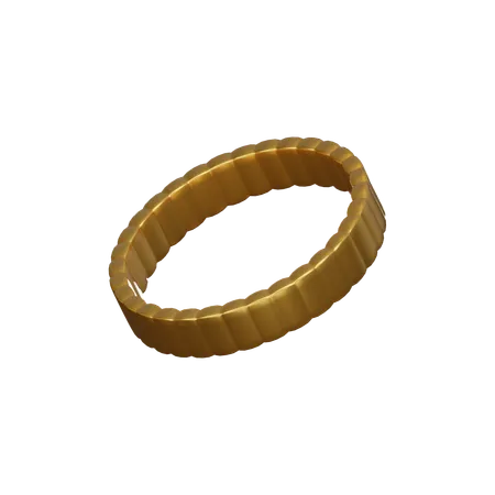 Gold bangle  3D Icon