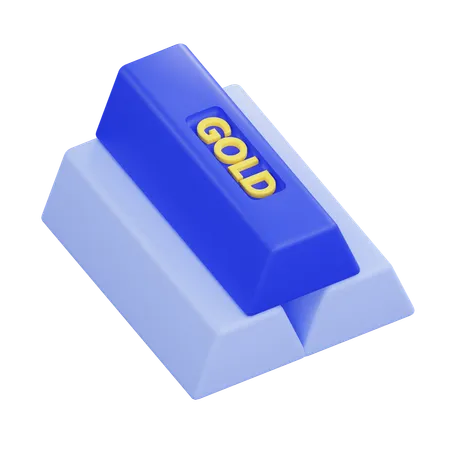 Gold Bar  3D Icon
