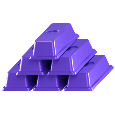 Gold Bar  3D Icon