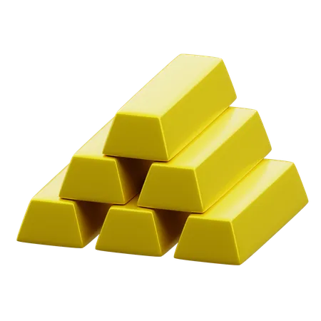 Gold Bar  3D Icon