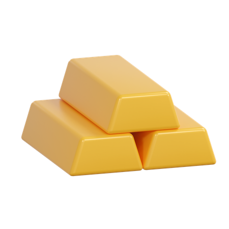 Gold bar  3D Icon