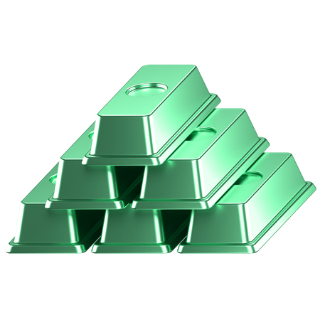 Gold bar  3D Icon