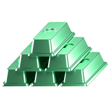 Gold bar  3D Icon
