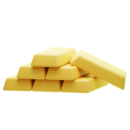Gold bar  3D Icon