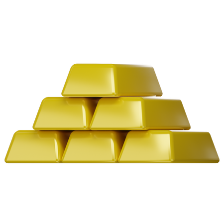 Gold Bar  3D Icon