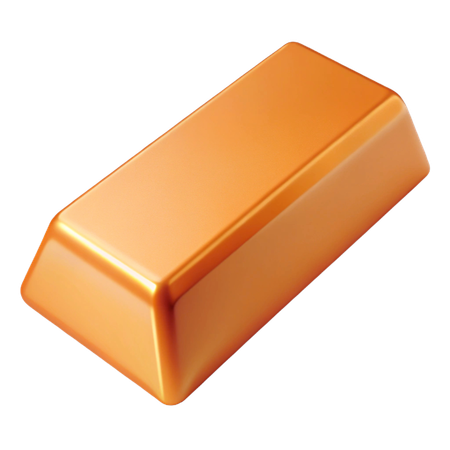 Gold Bar  3D Icon