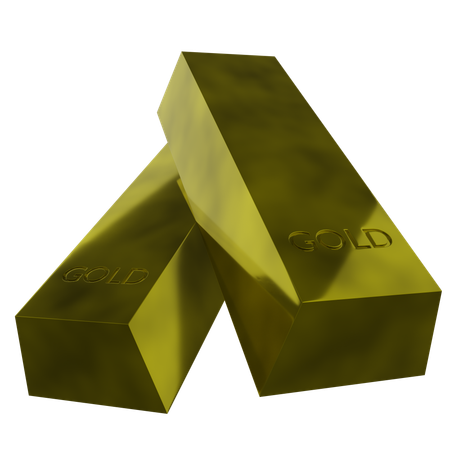 Gold Bar  3D Icon